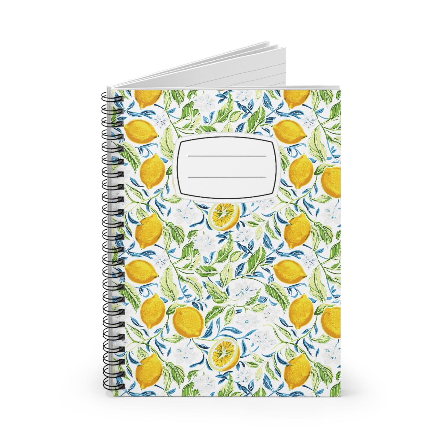Lemon Blossom Spiral Notebook - Ruled Line, Journal, Stationery, Gift for Writers, School Supplies, Floral Notebook