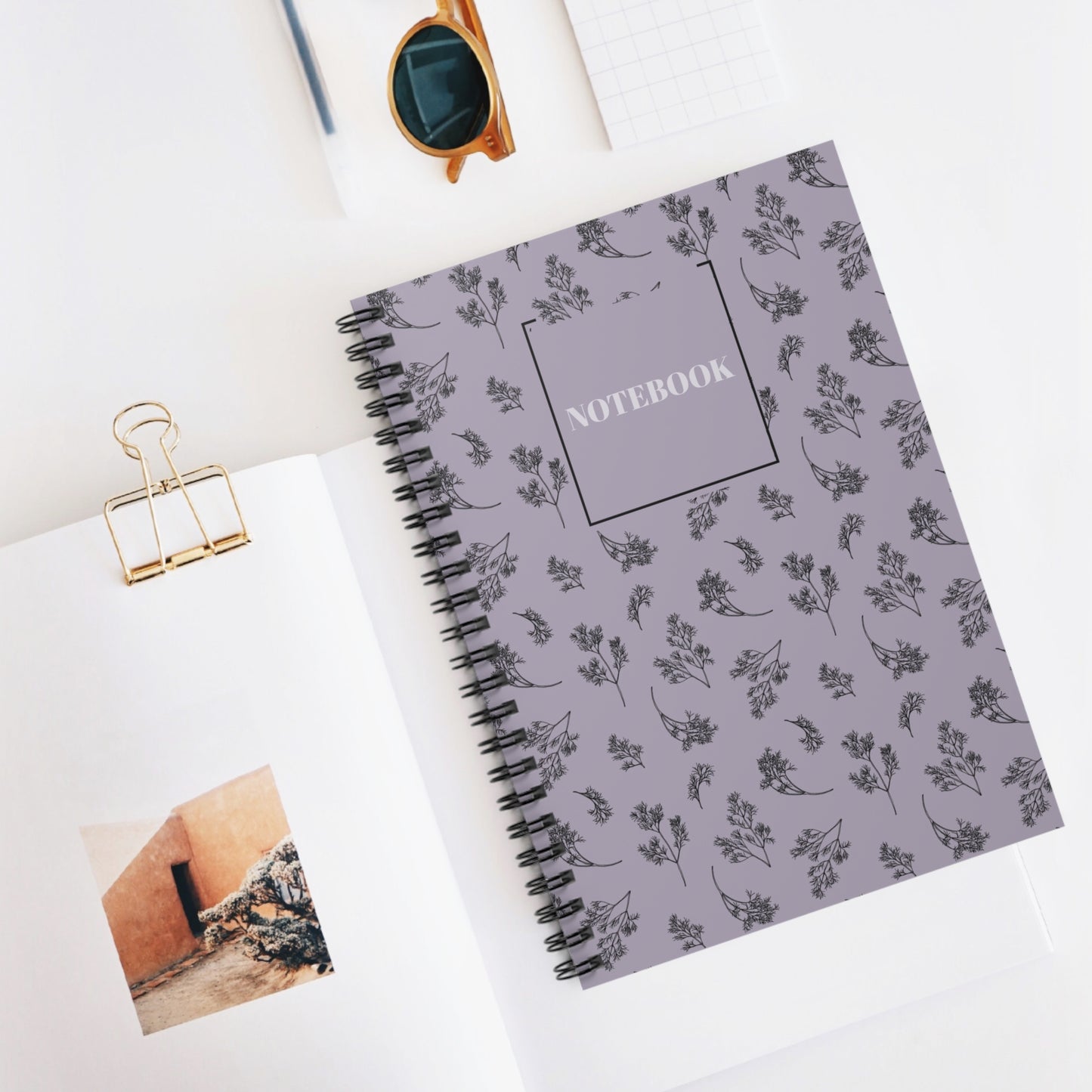 Elegant Floral Spiral Notebook - Perfect for Notes & Journaling