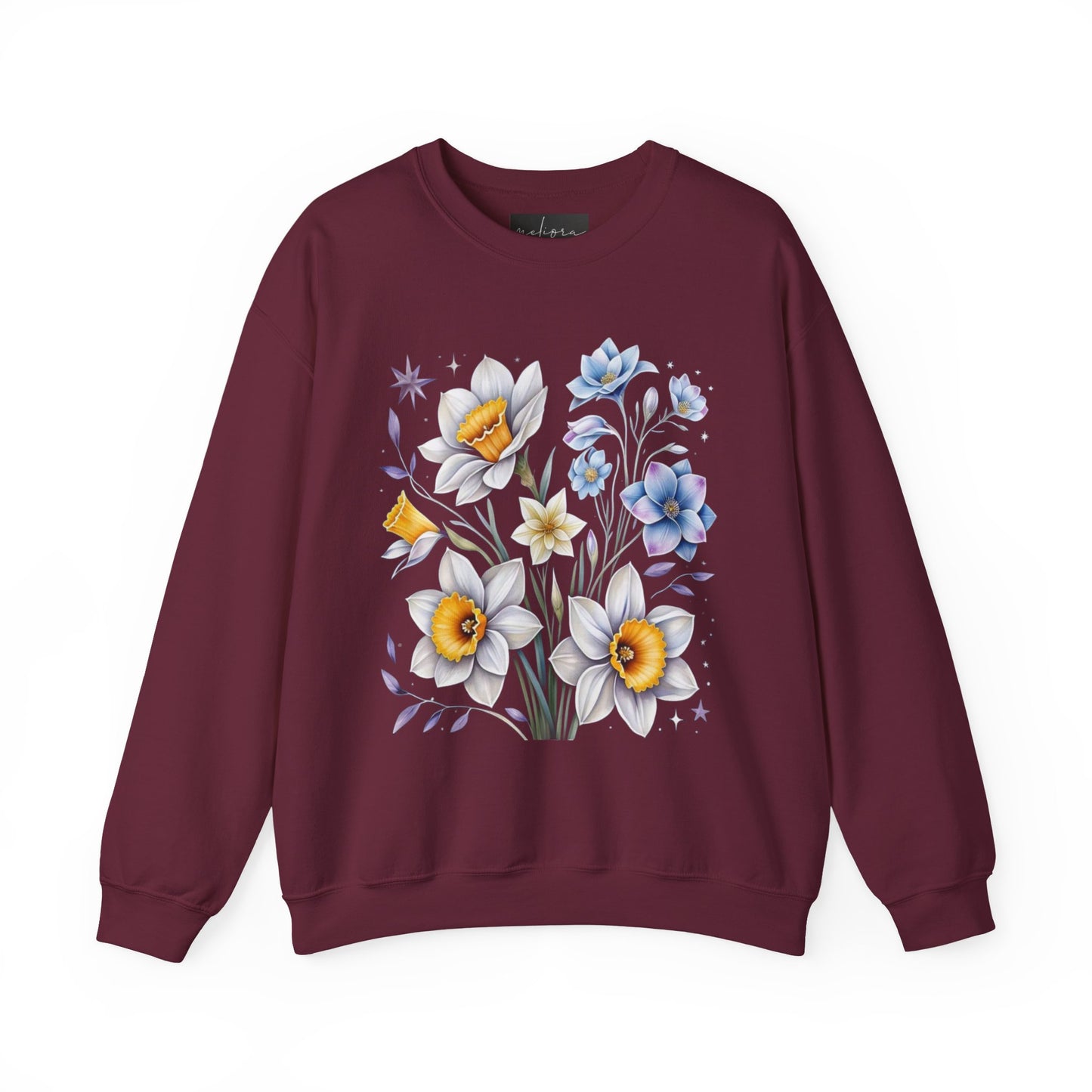 Floral Crewneck Sweatshirt | Cozy Gift for Garden Lovers, Spring Fashion, Casual Wear, Lounging at Home, Eco-Friendly Apparel