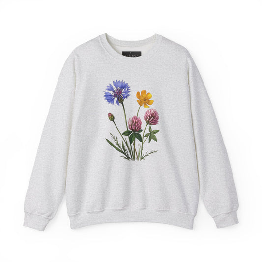Floral Design Unisex Crewneck Sweatshirt, Cozy Gift for Her, Casual Wear, Spring Fashion, Nature Lovers, Birthday Gift