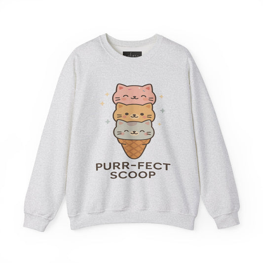 Purr-fect Scoop Cat Sweatshirt