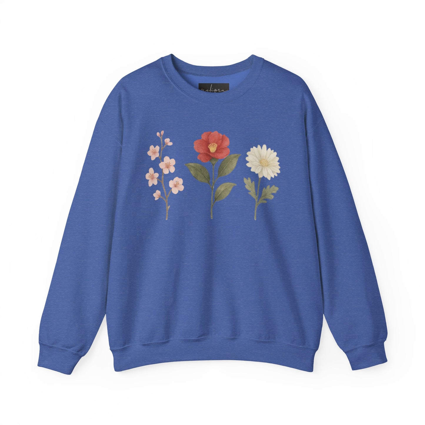 Floral Design Sweatshirt | Cozy Unisex Crewneck | Gift for Her | Spring Fashion | Casual Wear | Eco-Friendly Clothing