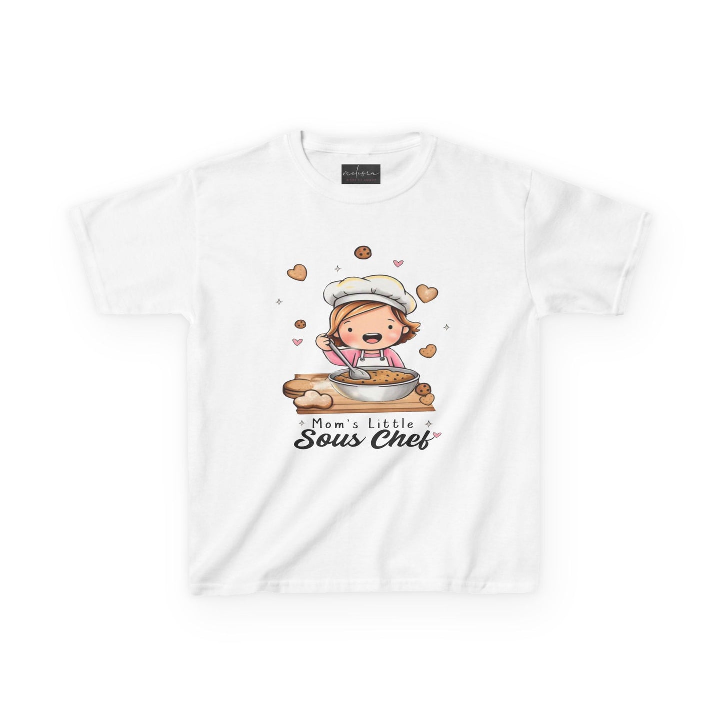 Mom's Little Sous Chef Kids Tee - Cute Baking T-Shirt for Young Chefs