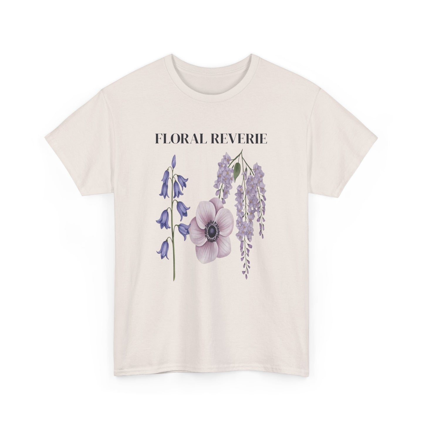 Floral Reverie Unisex Cotton Tee, Floral T-Shirt, Casual Wear, Nature Shirt, Gift for Her, Spring Style