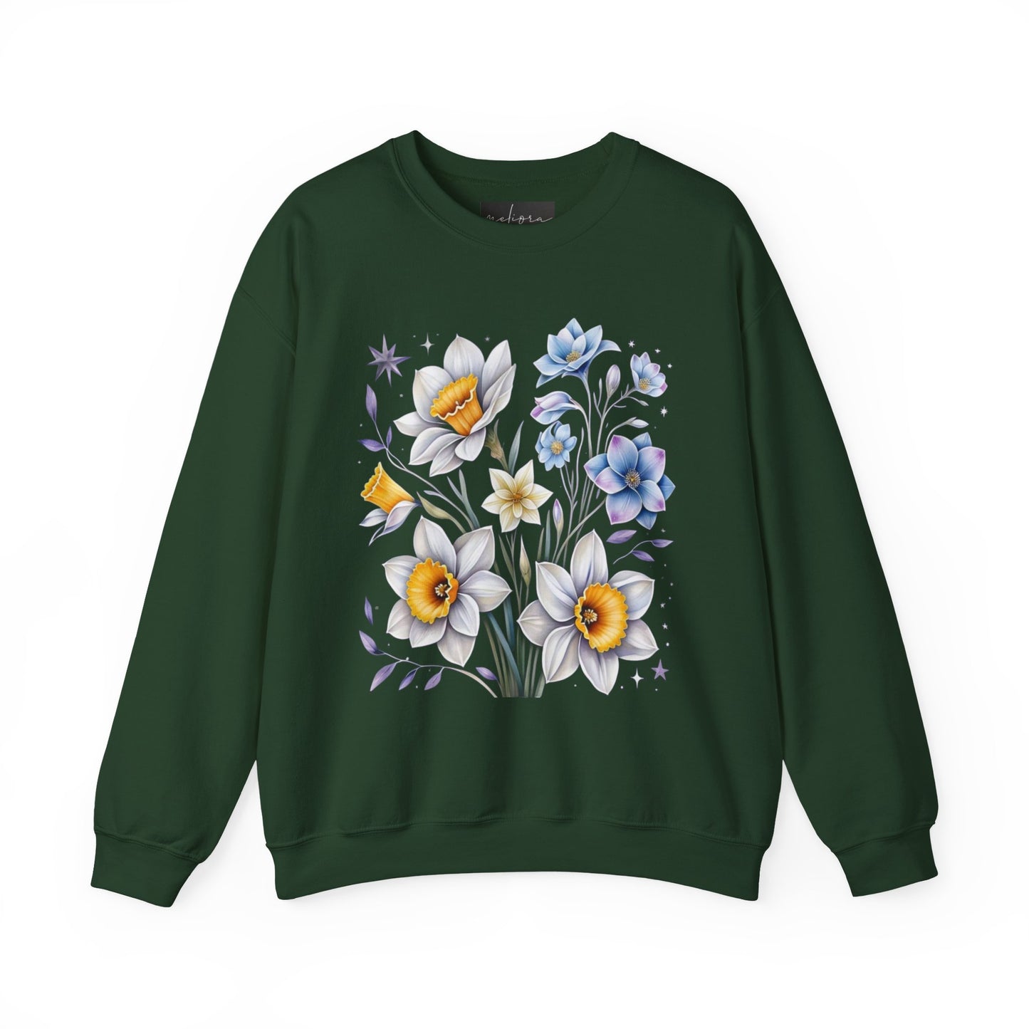 Floral Crewneck Sweatshirt | Cozy Gift for Garden Lovers, Spring Fashion, Casual Wear, Lounging at Home, Eco-Friendly Apparel