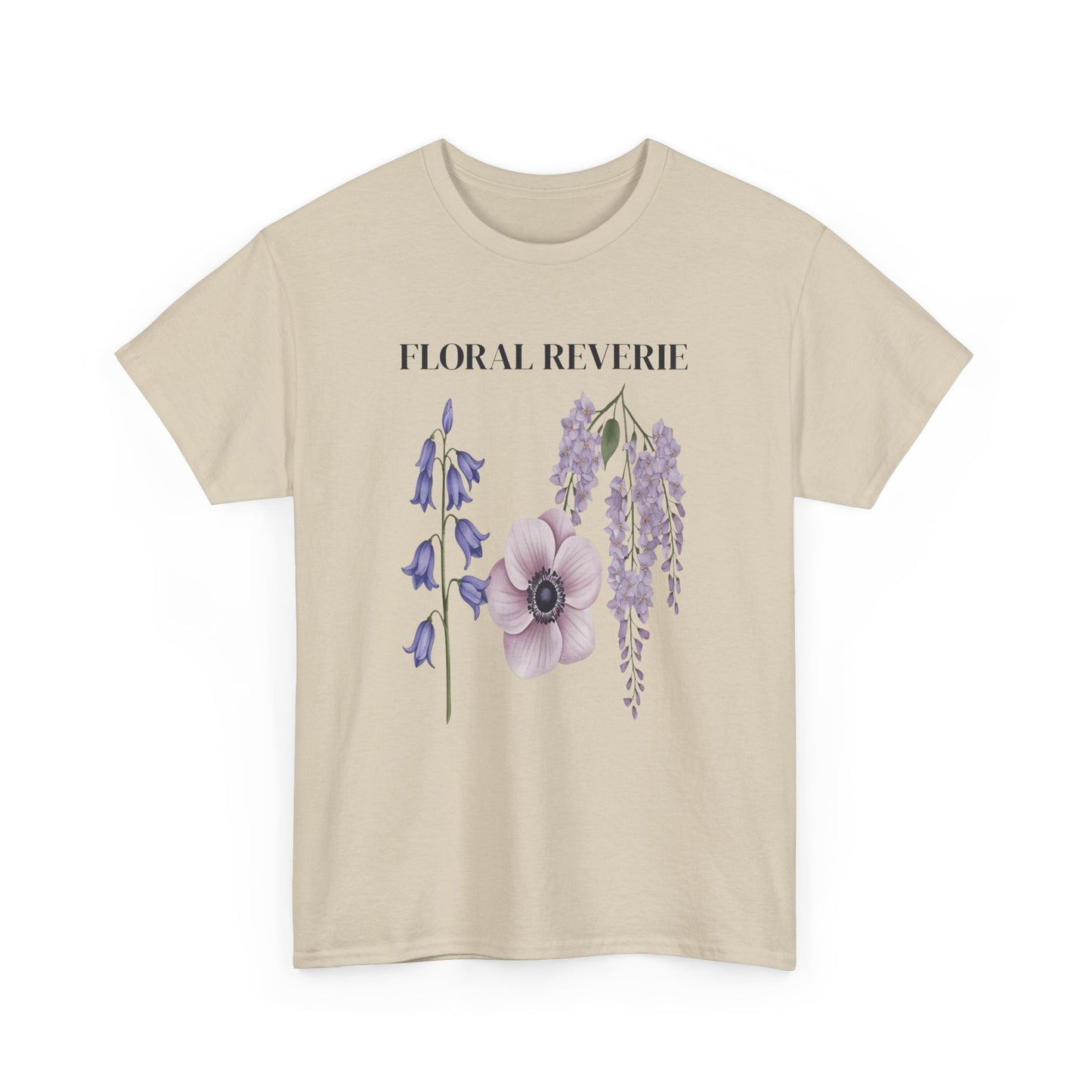 Floral Reverie Unisex Cotton Tee, Floral T-Shirt, Casual Wear, Nature Shirt, Gift for Her, Spring Style