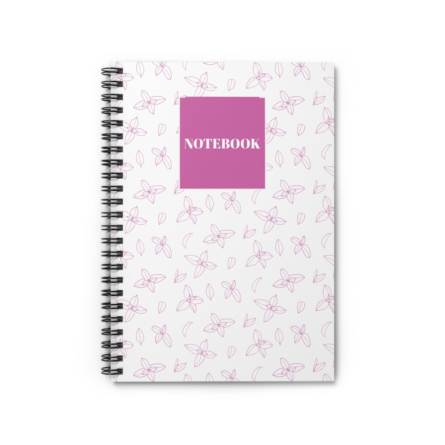 Floral Spiral Notebook - Ruled Line for Notes & Journaling