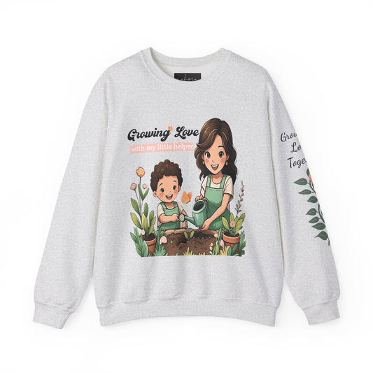 Growing love with my little helper Sweatshirt for moms