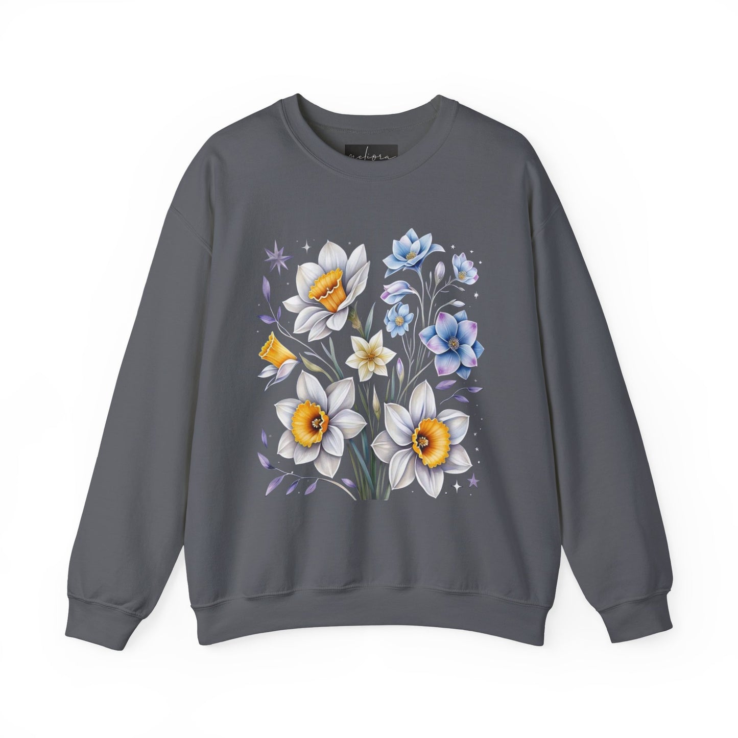 Floral Crewneck Sweatshirt | Cozy Gift for Garden Lovers, Spring Fashion, Casual Wear, Lounging at Home, Eco-Friendly Apparel