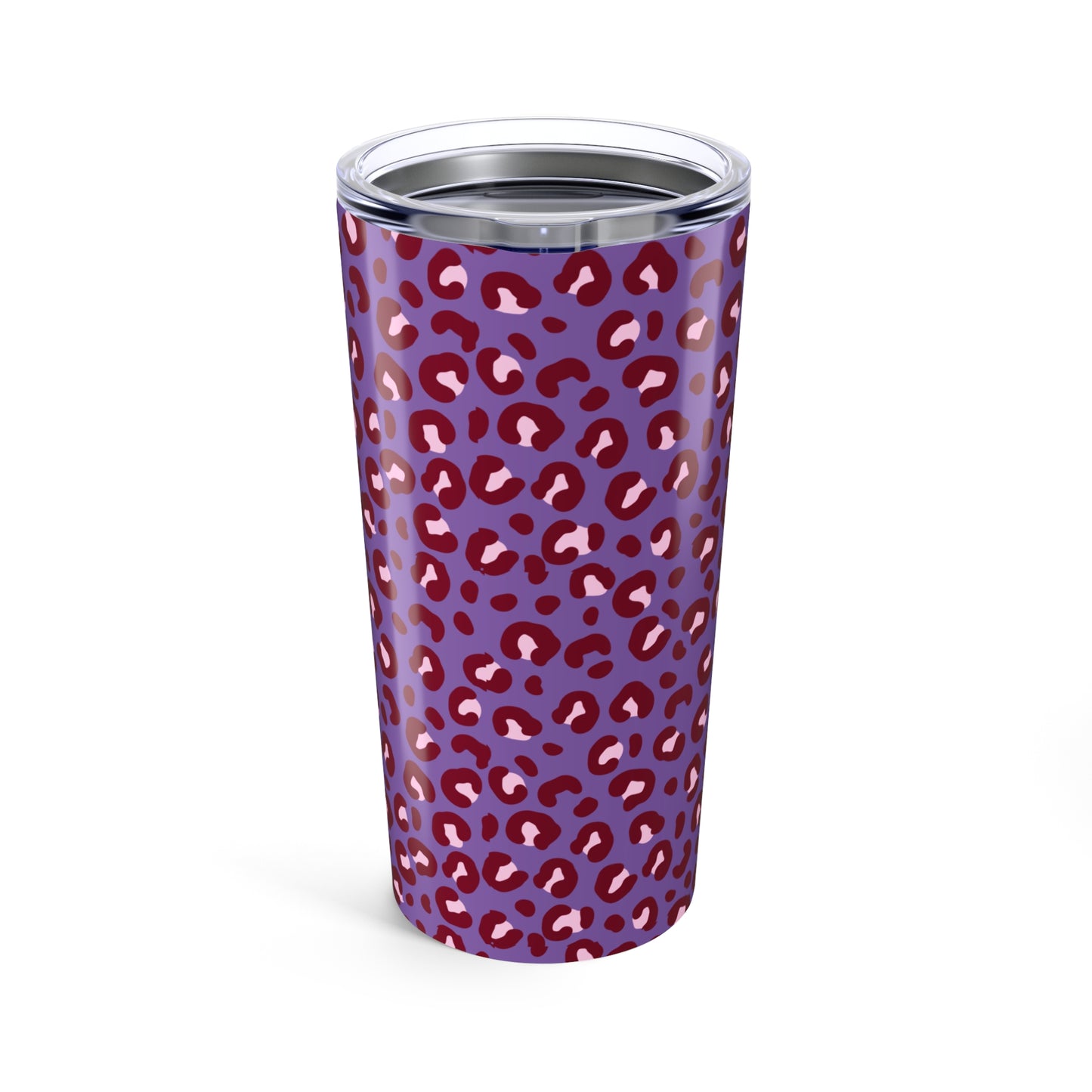 Stylish Leopard Print 20oz Tumbler - Insulated Travel Cup for Coffee and Drinks