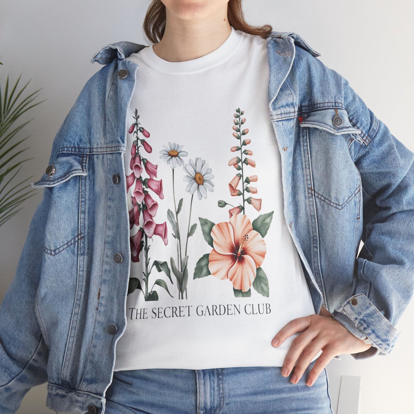 Floral Graphic Tee, The Secret Garden Club Shirt, Nature Lover Gift, Unisex Casual Top, Vintage Style T-Shirt