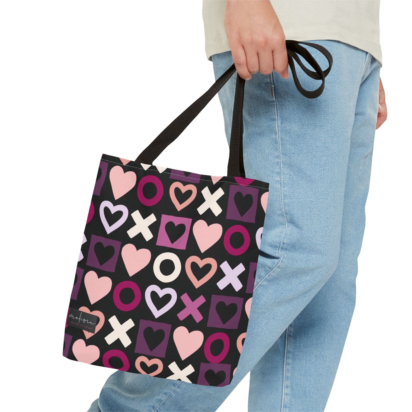 Mother's Day Heart Pattern Tote Bag - Stylish and Practical