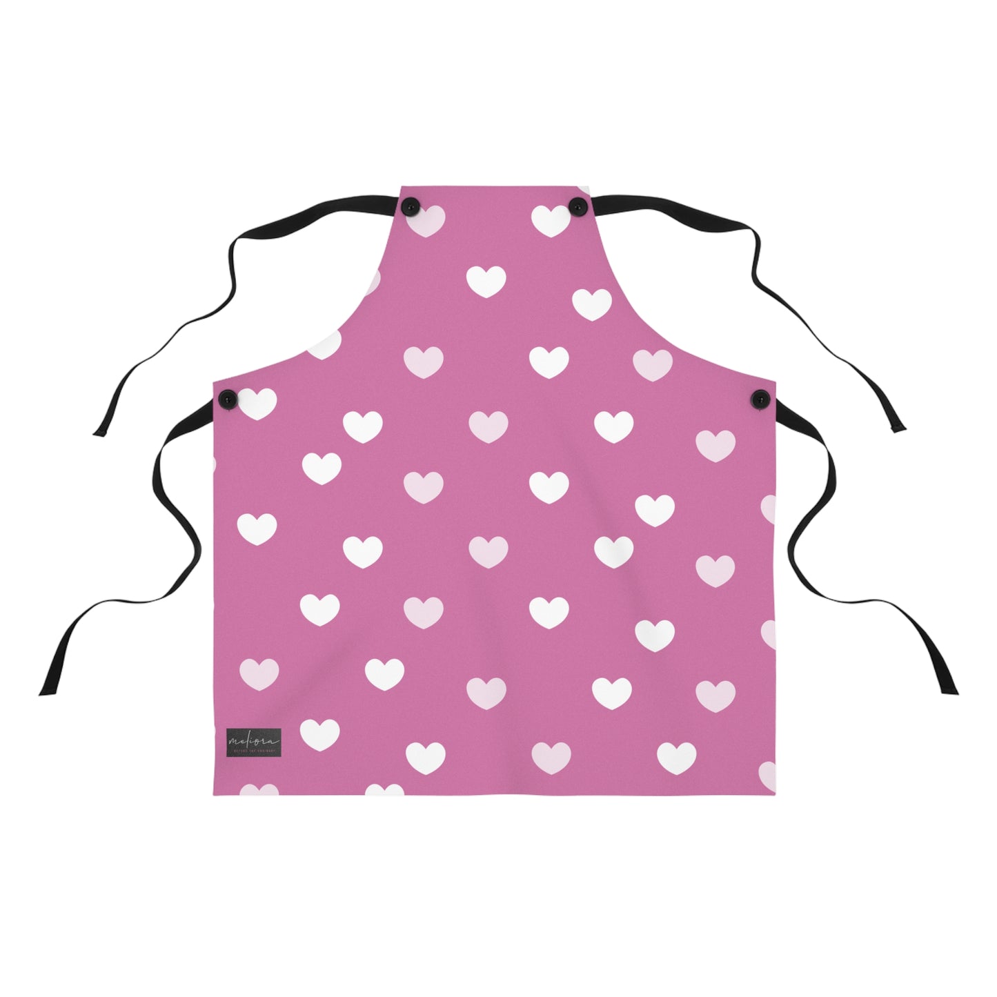 Heart Pattern Yellow Apron | Cute Baking Gift for Home Cooks | Perfect for Mother's Day & Birthdays