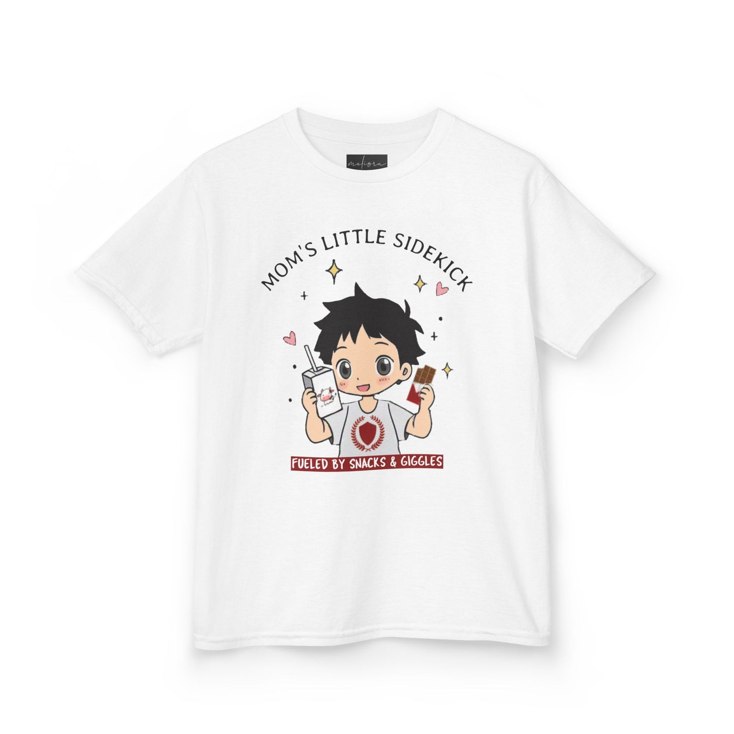Kids T-Shirt - "Mom's Little Sidekick" Cartoon Tee