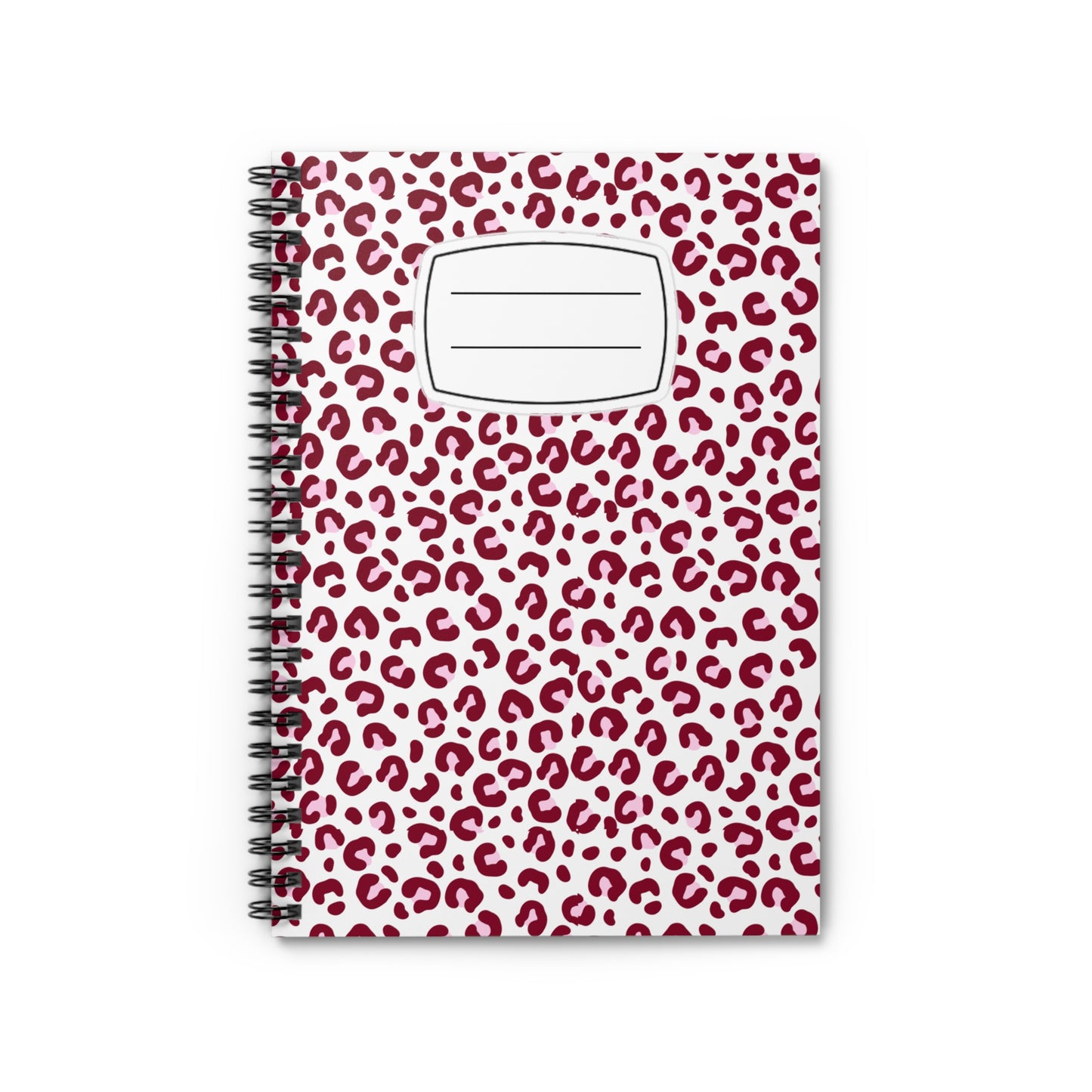 Trendy Leopard Print Spiral Notebook, Journaling, Back to School, Gifts for Her, Cute Stationery, Customizable Notebook