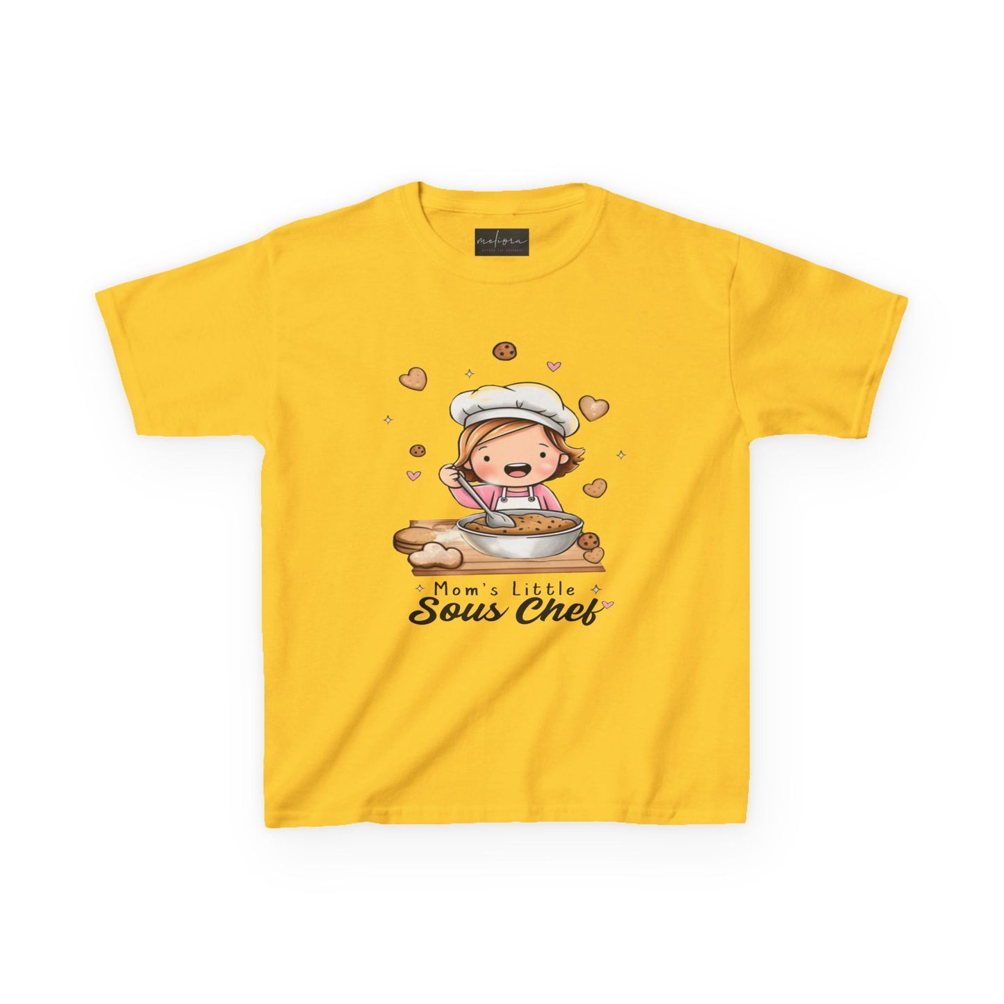 Mom's Little Sous Chef Kids Tee - Cute Baking T-Shirt for Young Chefs