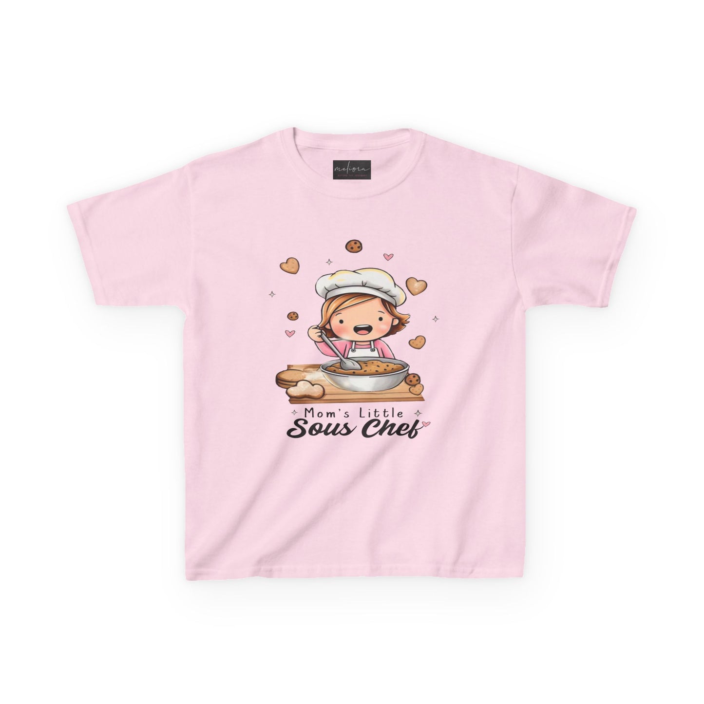 Mom's Little Sous Chef Kids Tee - Cute Baking T-Shirt for Young Chefs