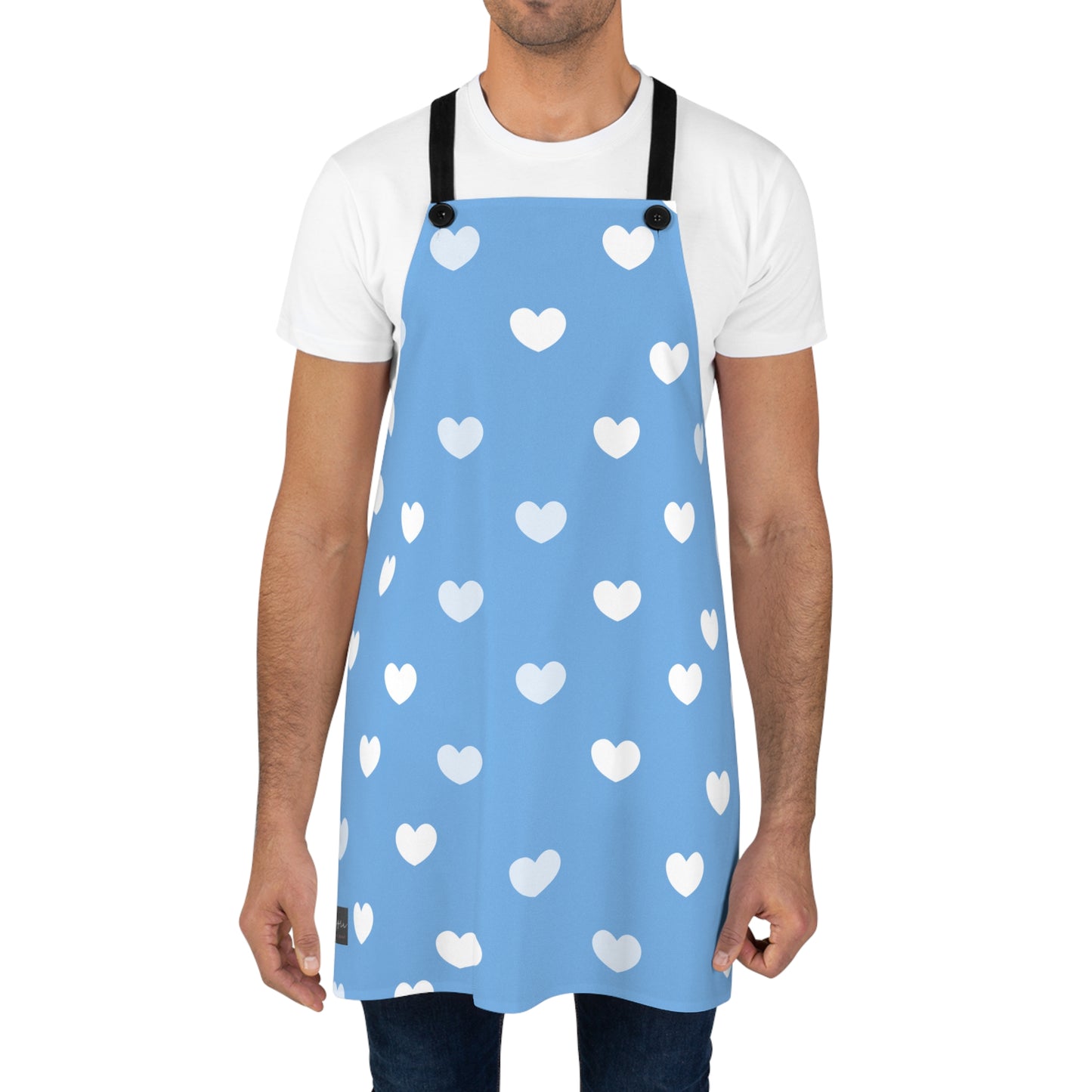 Heart Pattern Yellow Apron | Cute Baking Gift for Home Cooks | Perfect for Mother's Day & Birthdays