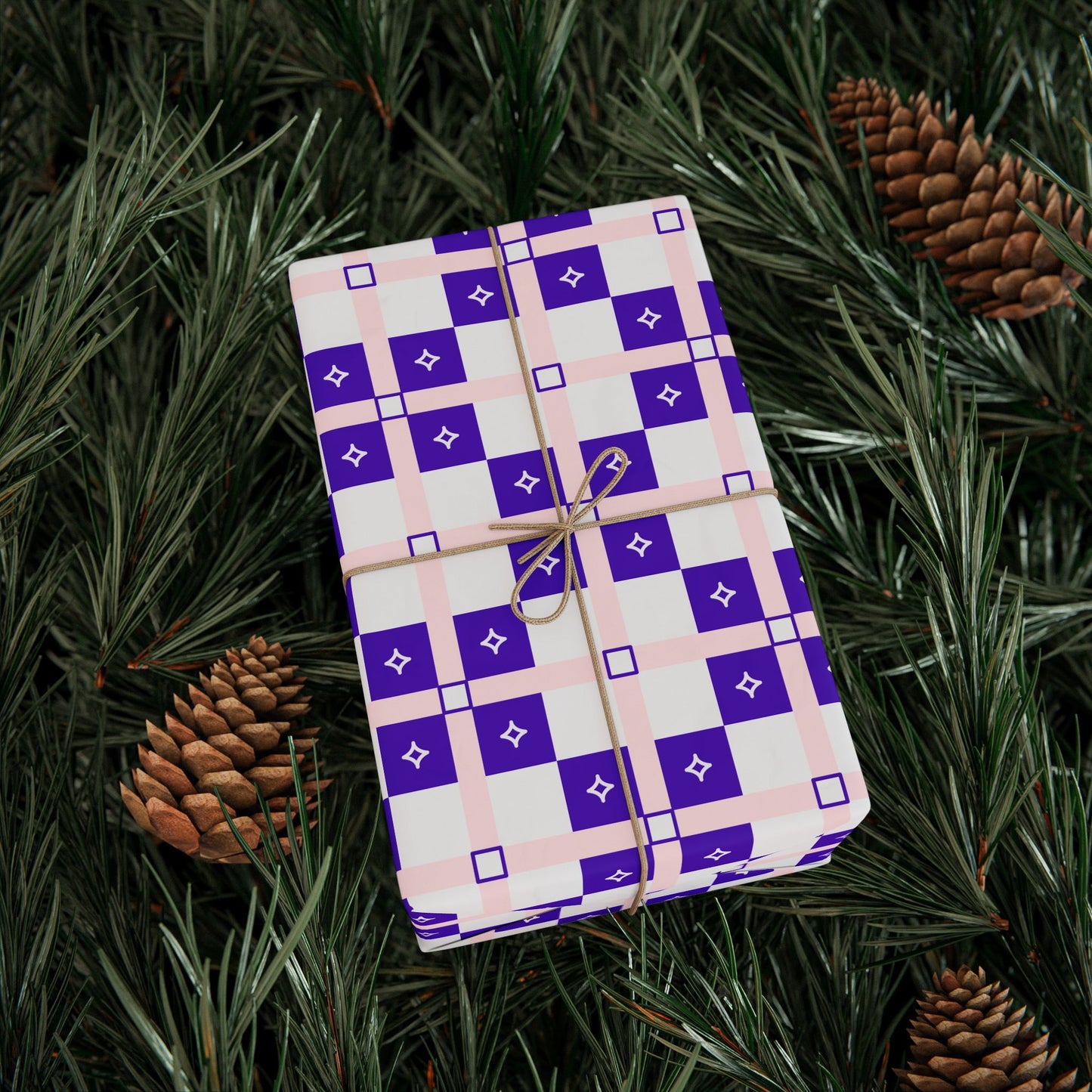 Chic Purple Pattern Wrapping Papers, Gift Wrapping, Party Supplies, Holiday Decor, Eco-Friendly Gift Wrap, Elegant Presentation