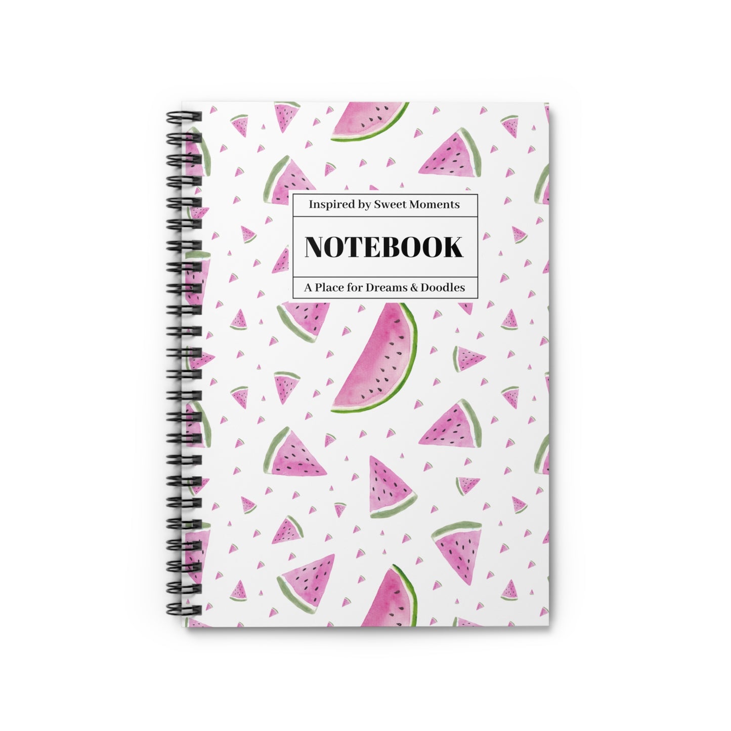 Watermelon-Themed Spiral Notebook for Dreams & Doodles