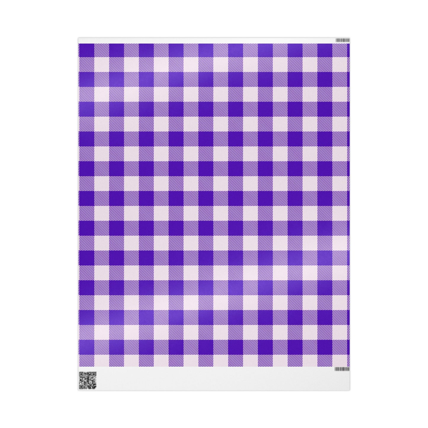 Purple Gingham Wrapping Paper for Special Occasions, Gift Wrap, Birthday Parties, Holidays, Baby Showers, Festive Celebrations