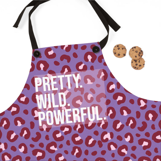 مريلة أنيقة بطبعة جلد النمر للطبخ الأنيق