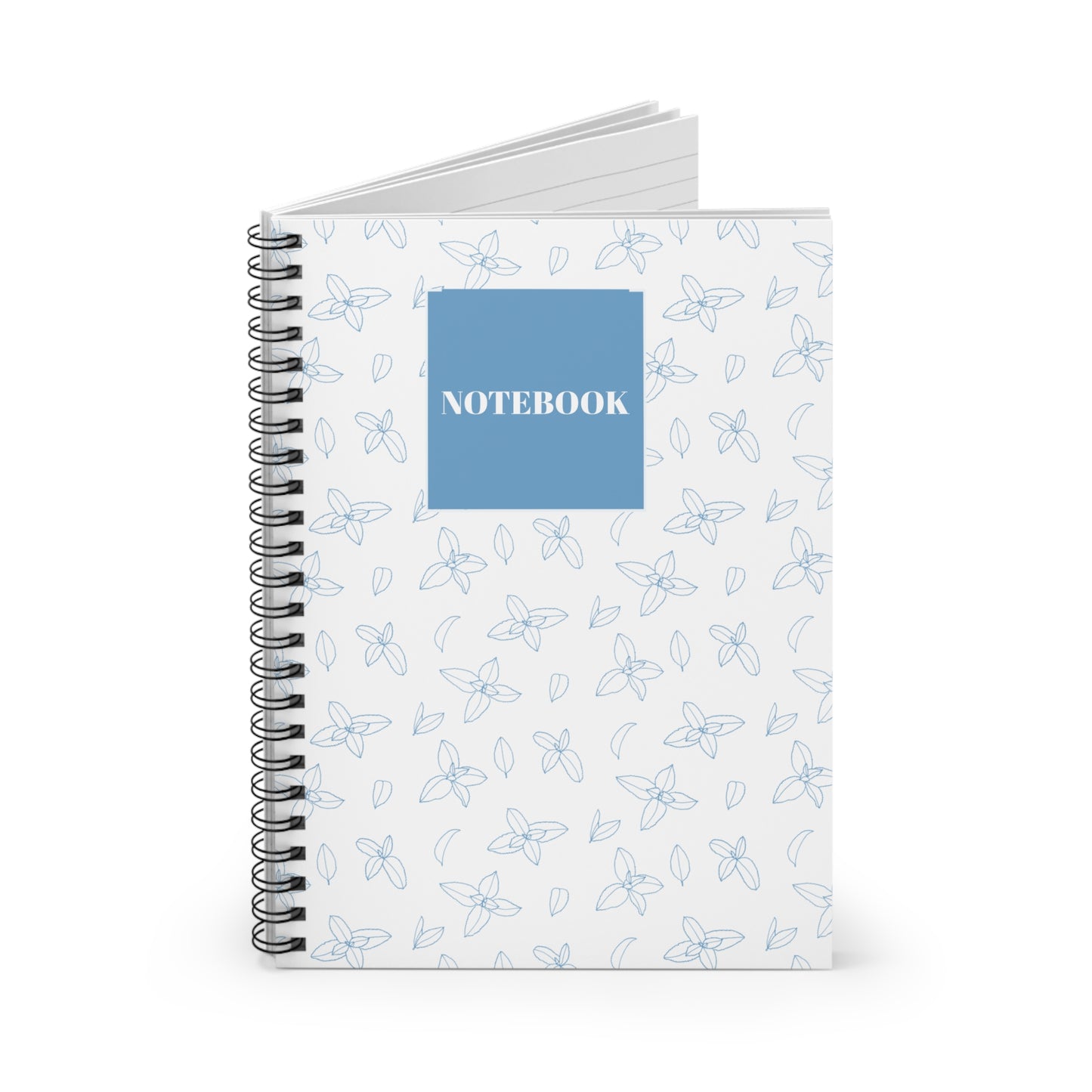 Floral Spiral Notebook - Ruled Line for Notes & Journaling