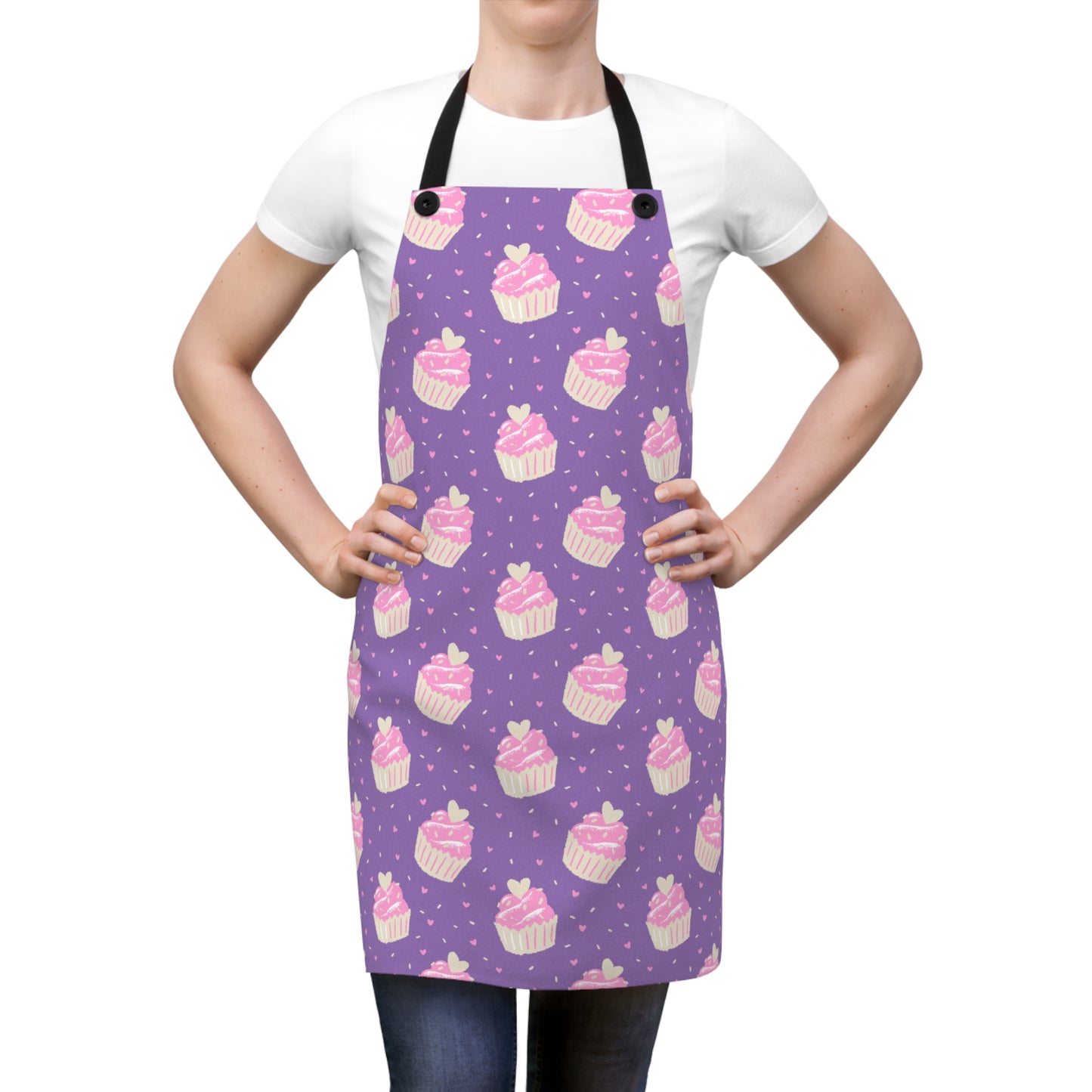 Cute Cupcake Pattern Apron - Perfect for Bakers & Gift Giving