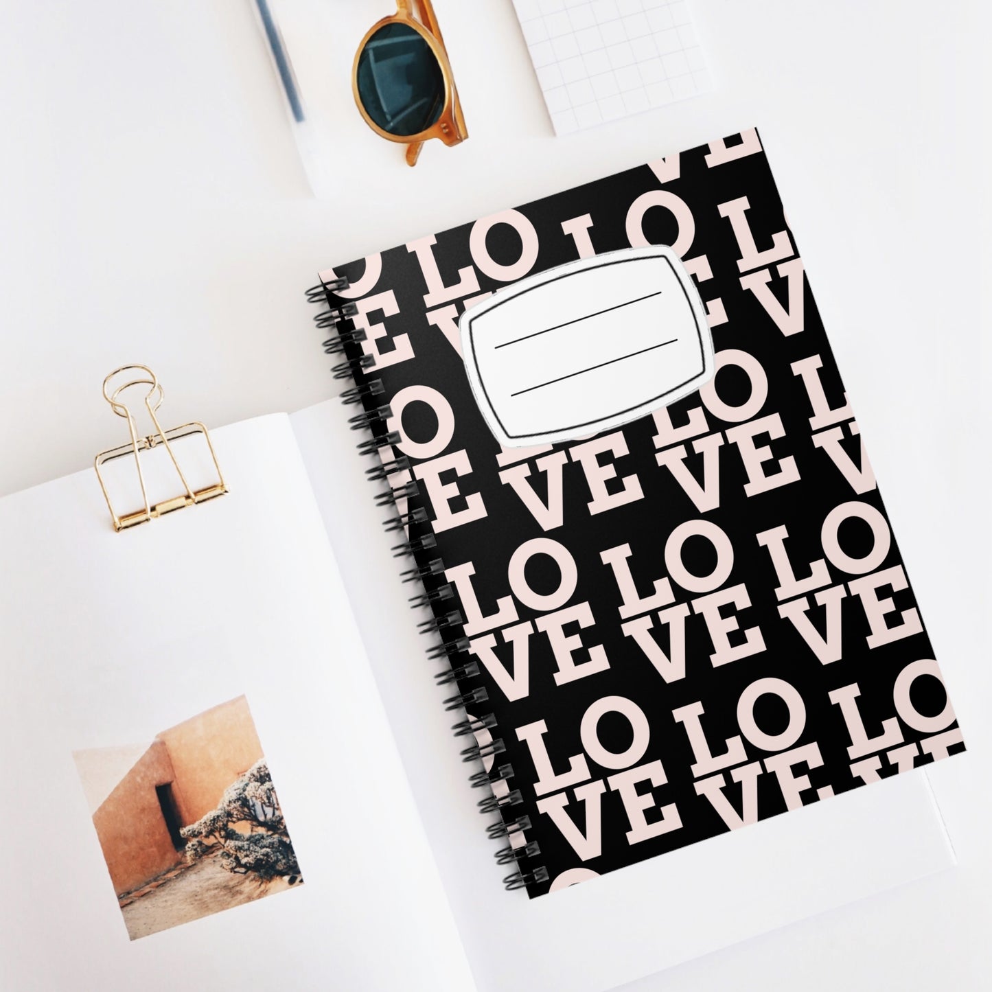 Love Spiral Notebook - Ruled Lines, Cute Love Journal, Gift for Students, Back to School, Valentine's Day, Creative Writing