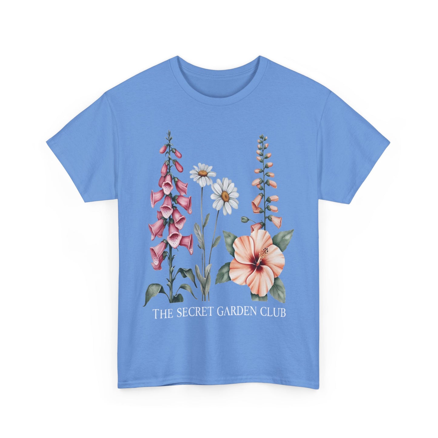 Floral Graphic Tee, The Secret Garden Club Shirt, Nature Lover Gift, Unisex Casual Top, Vintage Style T-Shirt