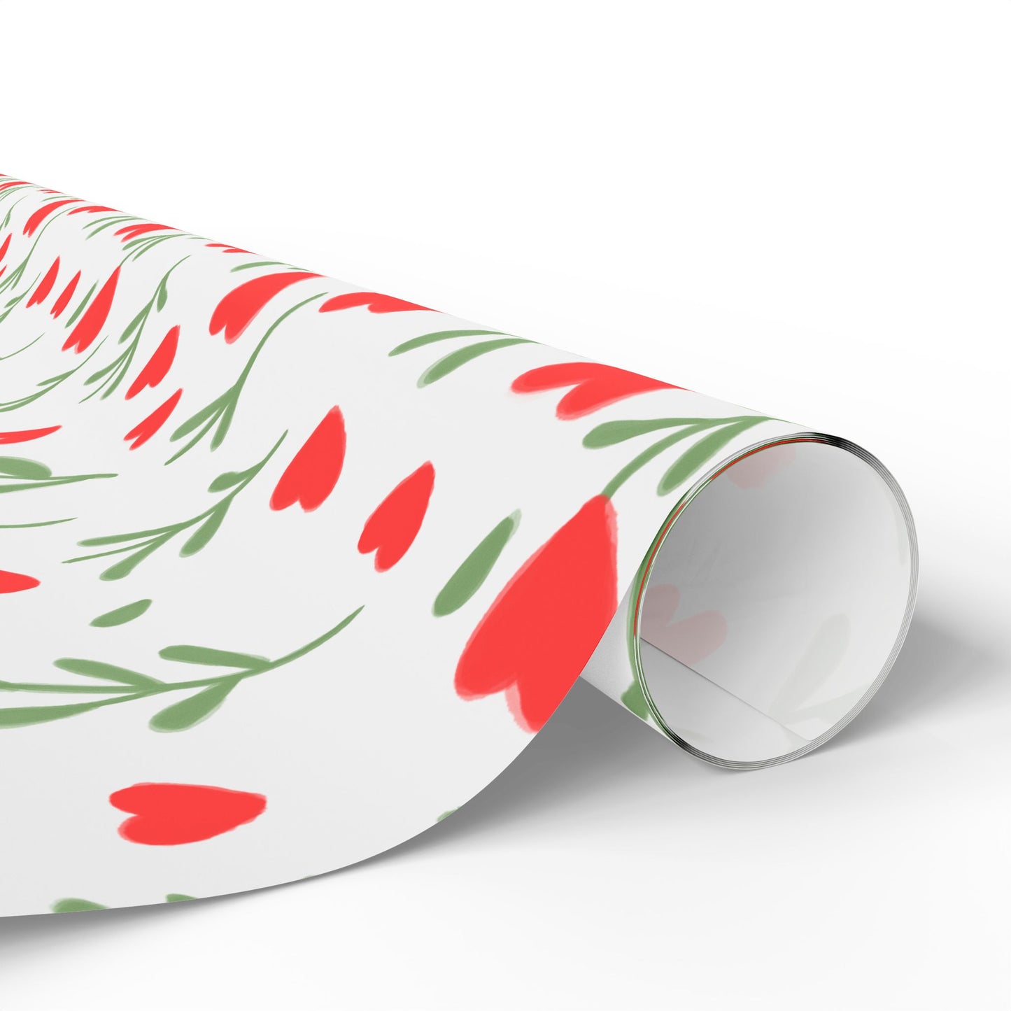 Charming Heart Patterns Gift Wrap, Eco-Friendly Wrapping Paper for Valentine's Day, Birthday, Weddings, Gifts, Floral Decor