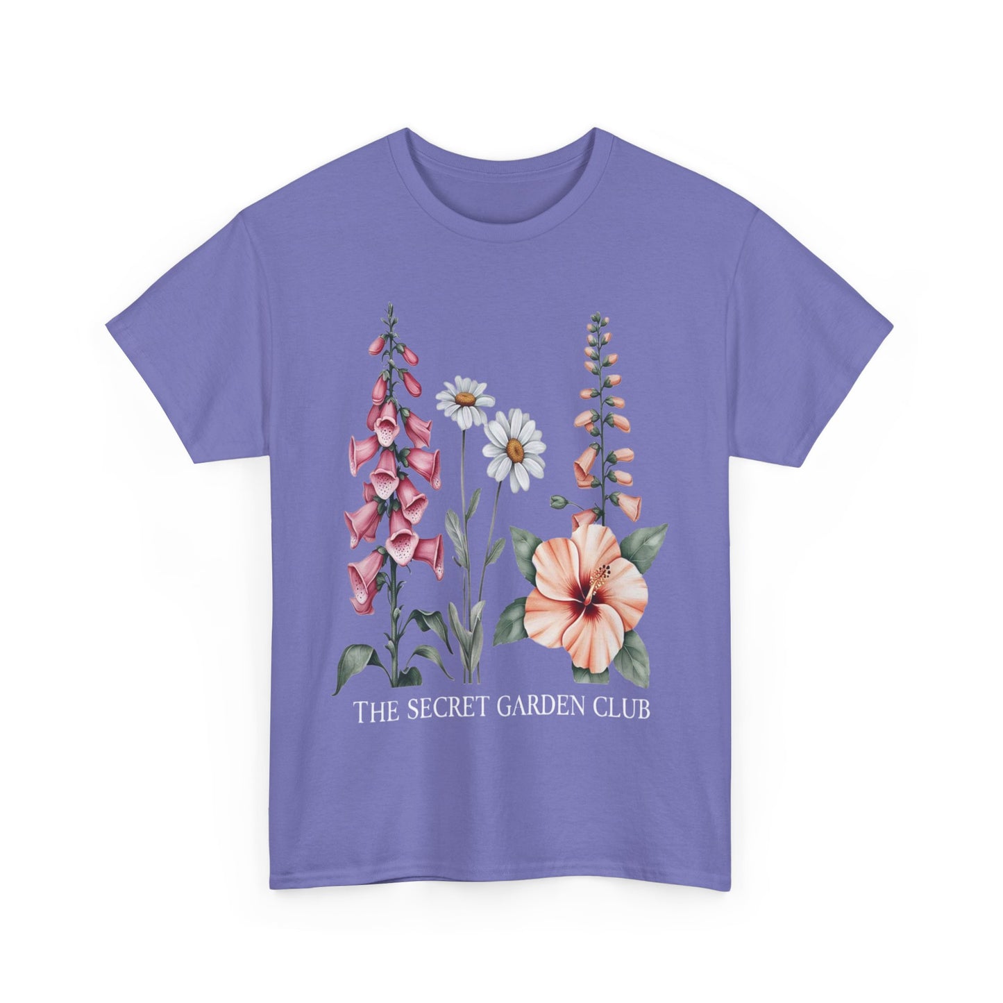 Floral Graphic Tee, The Secret Garden Club Shirt, Nature Lover Gift, Unisex Casual Top, Vintage Style T-Shirt