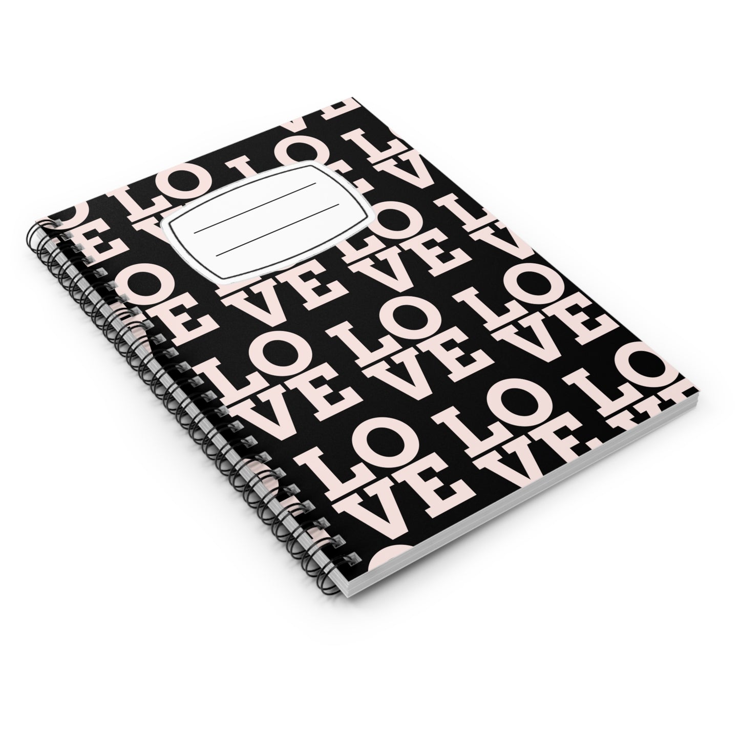 Love Spiral Notebook - Ruled Lines, Cute Love Journal, Gift for Students, Back to School, Valentine's Day, Creative Writing