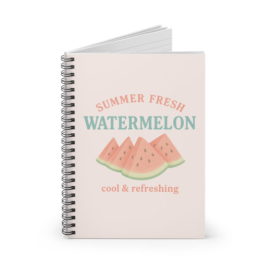 Summer Fresh Watermelon Spiral Notebook - Perfect for Notes & Summer Vibes
