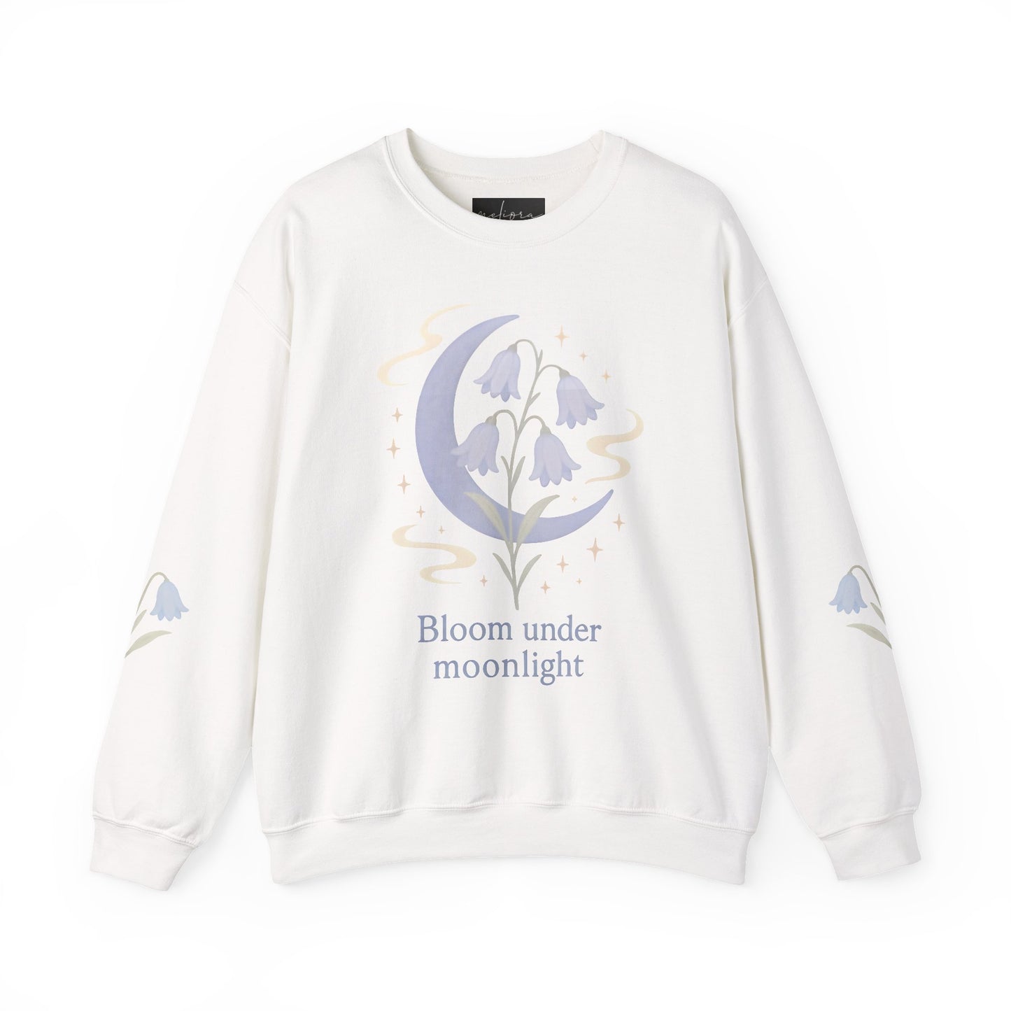 Bluebell flowers- Bloom Under Moonlight Sweatshirt -Heavy Blend Crewneck