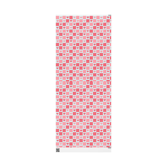Valentine's Day Wrapping Paper, Gift Wrap for Love, Cute Heart Pattern, Pink Gift Wrap, Holiday Wrapping Papers