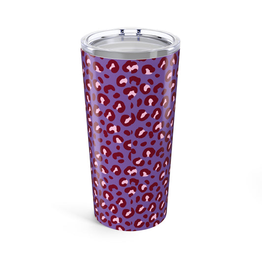 Stylish Leopard Print 20oz Tumbler - Insulated Travel Cup for Coffee and Drinks