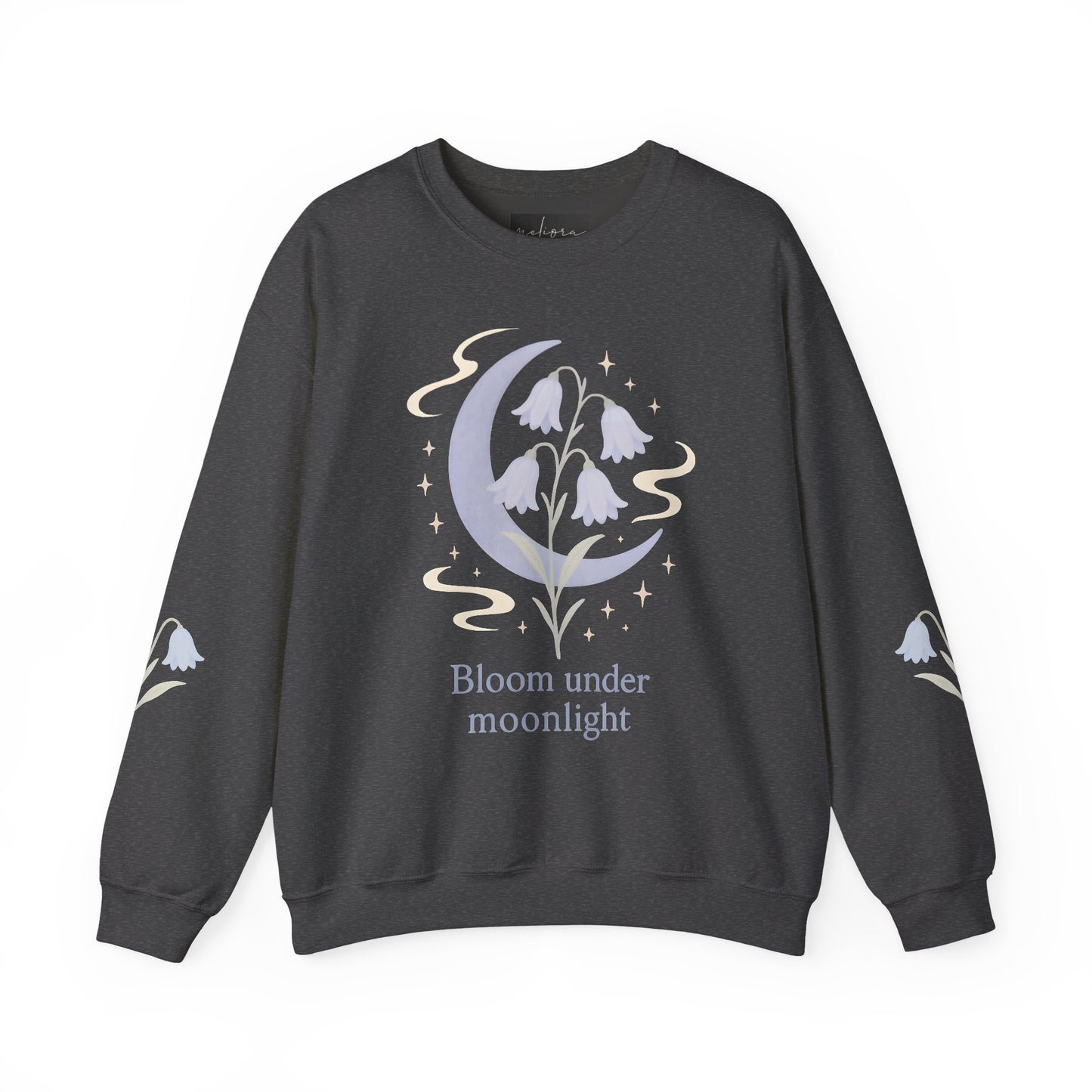 Bluebell flowers- Bloom Under Moonlight Sweatshirt -Heavy Blend Crewneck