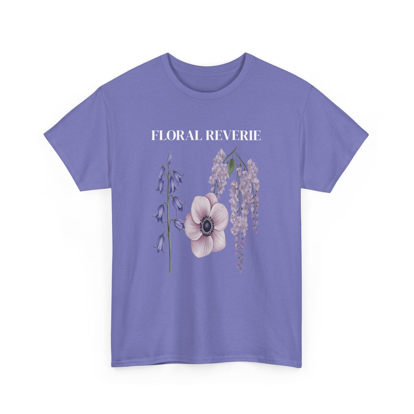 Floral Reverie Unisex Cotton Tee, Floral T-Shirt, Casual Wear, Nature Shirt, Gift for Her, Spring Style