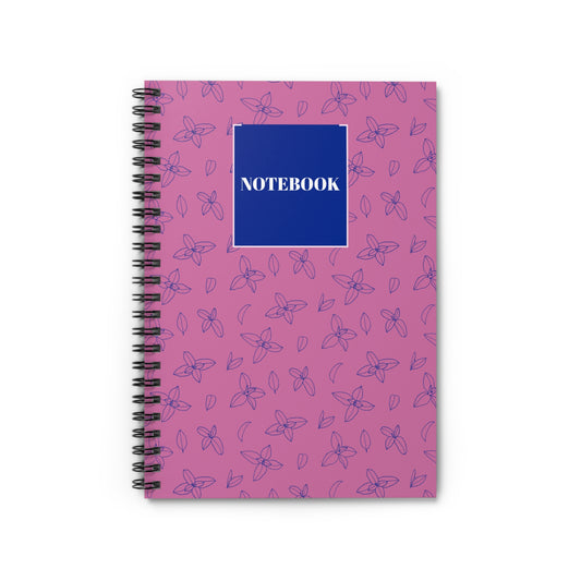 Floral Spiral Notebook - Ruled Line for Notes & Journaling