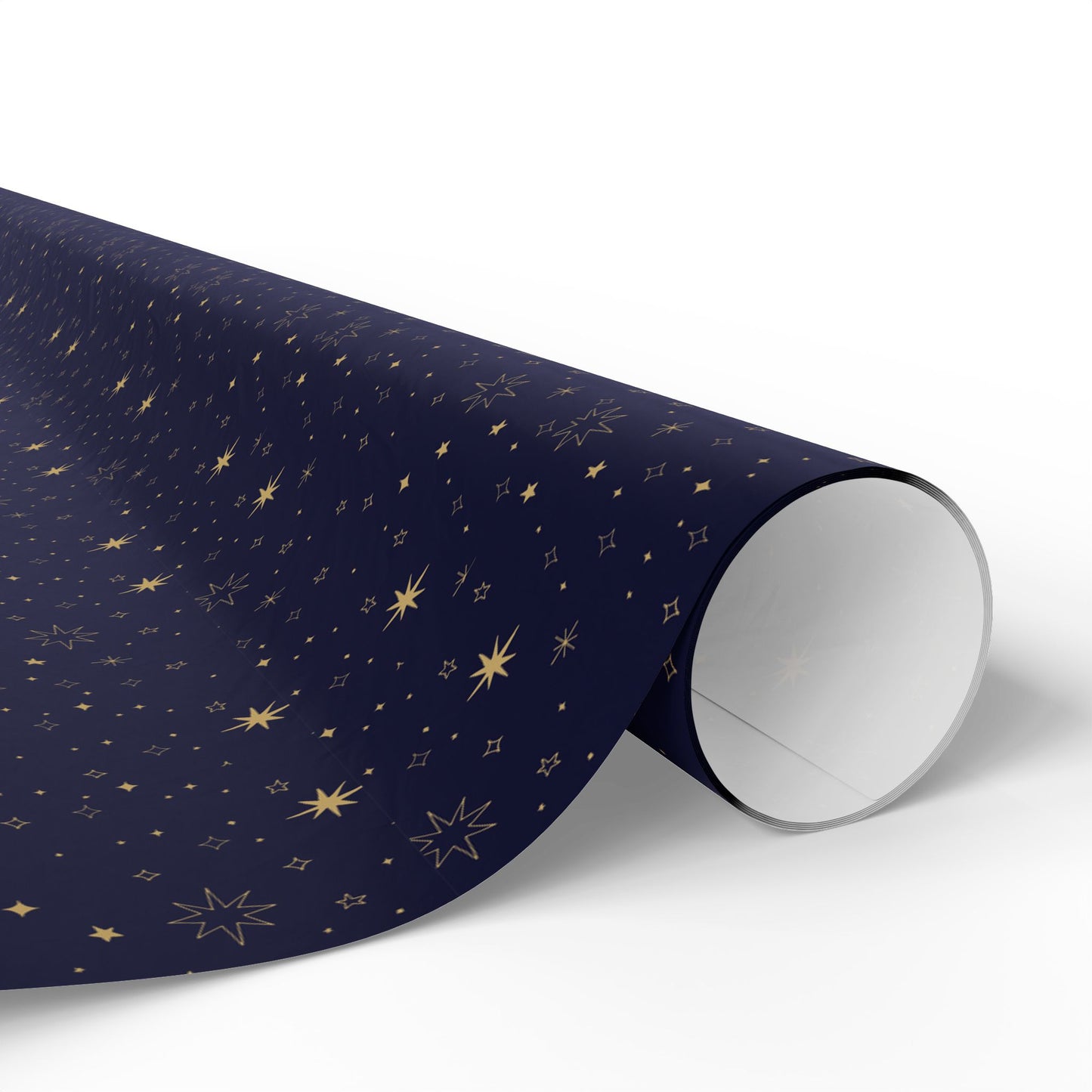 Elegant Starry Night Wrapping Paper, Gift Wrap for Holidays, Birthdays, Christmas, Eco-Friendly Gift Wrap, Festive Paper Rolls