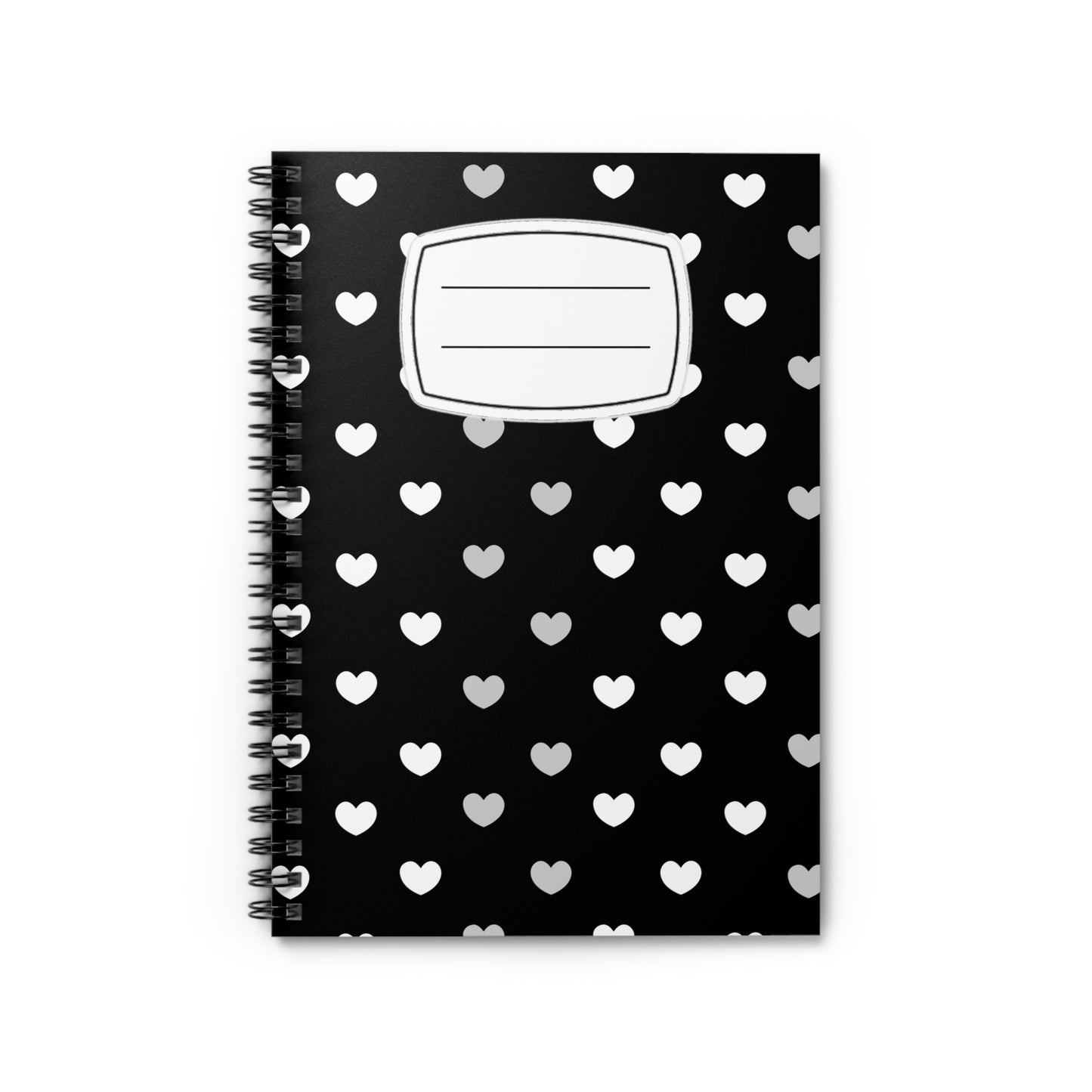 Heart Pattern Spiral Notebook | Cute Journal, Back to School, Gift for Her, Note Taking, Organizing