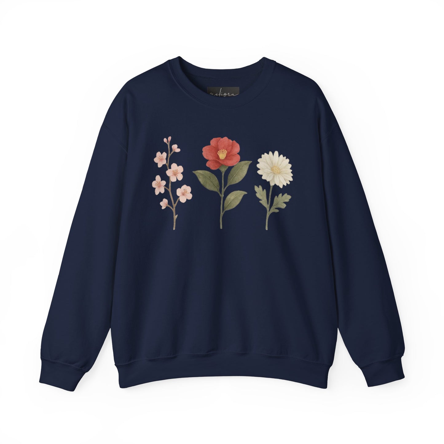 Floral Design Sweatshirt | Cozy Unisex Crewneck | Gift for Her | Spring Fashion | Casual Wear | Eco-Friendly Clothing
