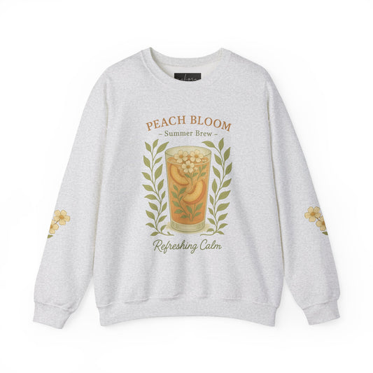 Peach Bloom Crewneck Sweatshirt - Summer Drink Design2
