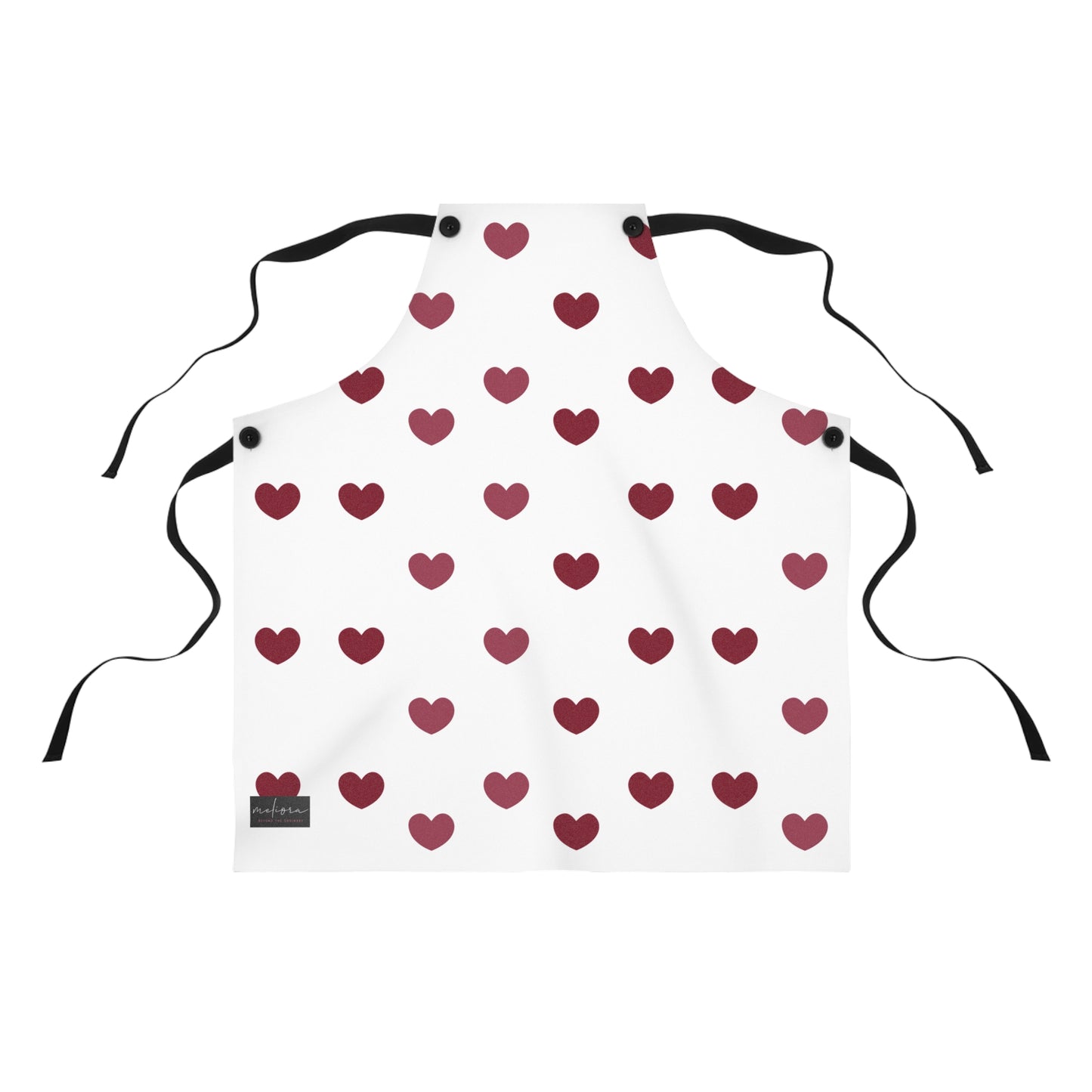 Heart Pattern Yellow Apron | Cute Baking Gift for Home Cooks | Perfect for Mother's Day & Birthdays