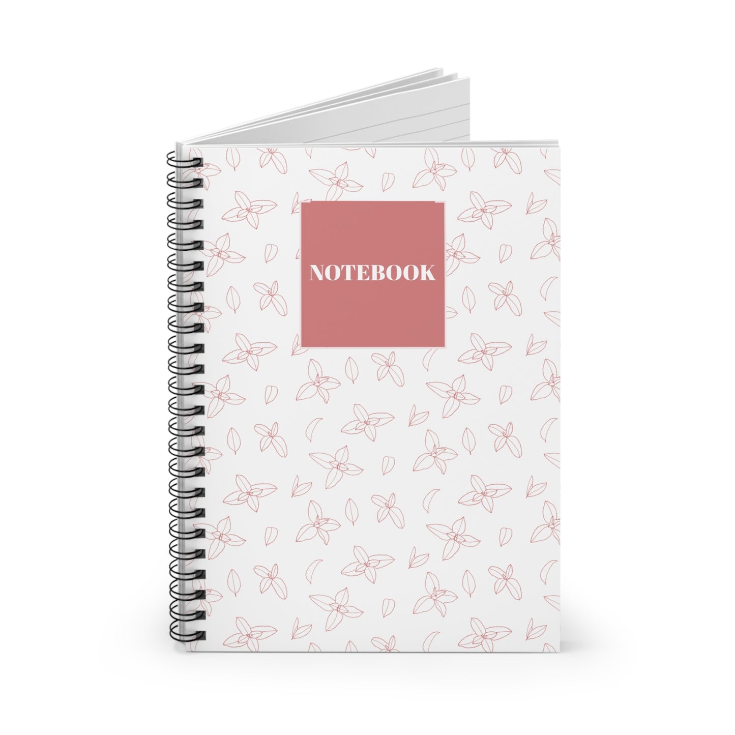 Floral Spiral Notebook - Ruled Line for Notes & Journaling