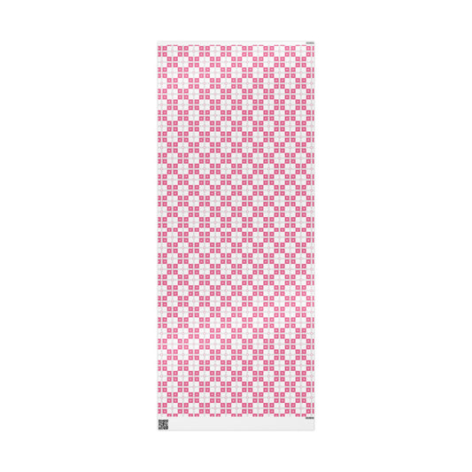 Chic Pink Patterned Wrapping Paper, Gift Wrapping, Birthday, Holiday, Celebration, Eco-Friendly Wrapping, Decorative Gift Wrap