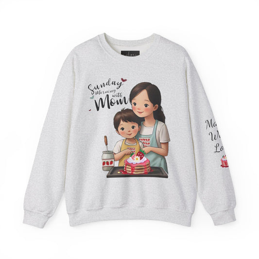 Sunday morning with mom Crewneck Sweatshirt - Perfect for mother's day gifts