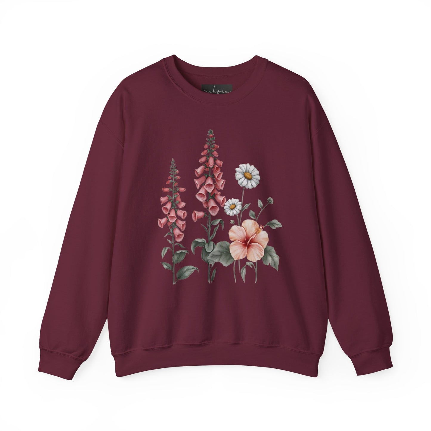 Floral Crewneck Sweatshirt, Cozy Pullover, Unisex Gift, Spring Apparel, Nature Lover's Sweater, Casual Wear for All Occasions