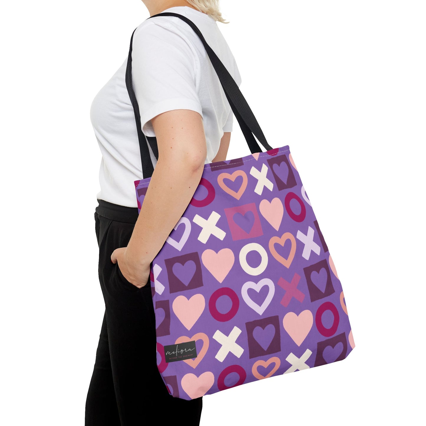 Mother's Day Heart Pattern Tote Bag - Stylish and Practical